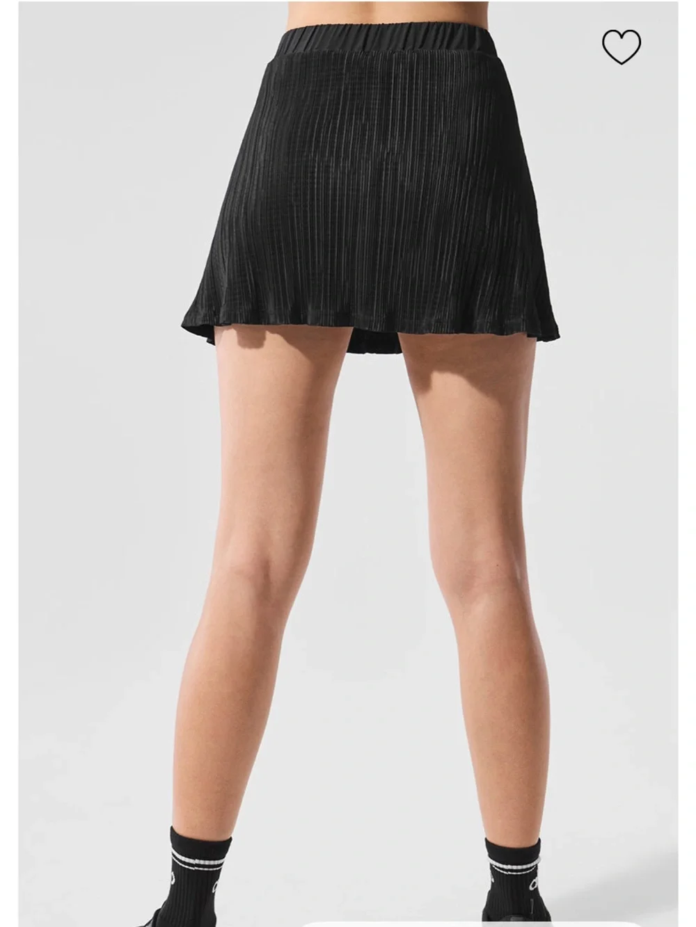 ALO Yoga Black Pleated Mini